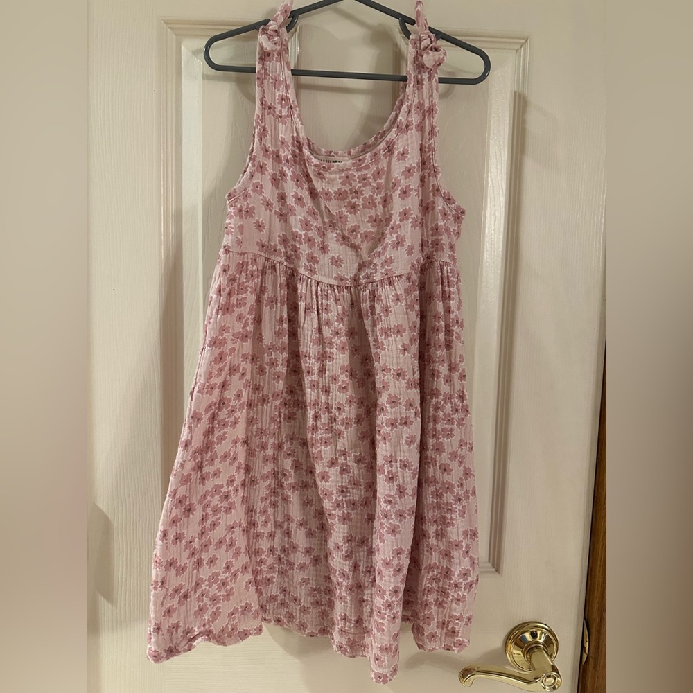 Charming Pink Floral Kids Dress
